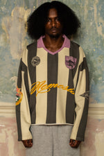 GLADIUS STRIPED LS JERSEY - OFF WHITE/BLK