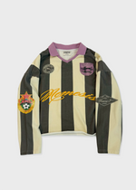 GLADIUS STRIPED LS JERSEY - OFF WHITE/BLK